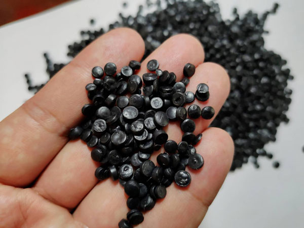铜陵黑色HDPE再生管道颗粒料